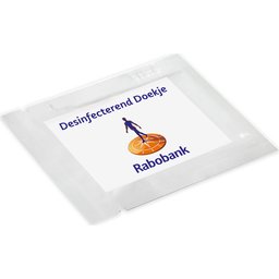 Reinigingsdoekje voor de handen - in sachet bedrukken