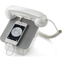 Retro telefoon met oplaadstation bedrukken