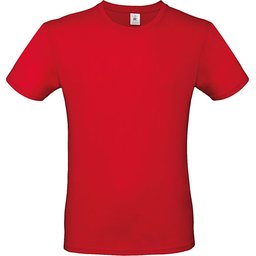 Ringgesponnen T-shirt-rood