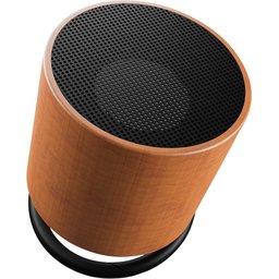 S27 speaker 3W voorzien van ring met hout-zijkant