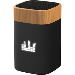 S31 speaker 5W voorzien van hout met oplichtend logo