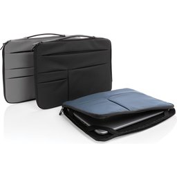 Smooth PU 15.6" laptop sleeve met handvat PVC-vrij -assortiment