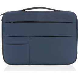 Smooth PU 15.6" laptop sleeve met handvat PVC-vrij -voorzijde