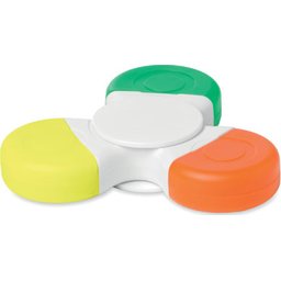 Spinmark handspinner met 3 kleuren highlighters