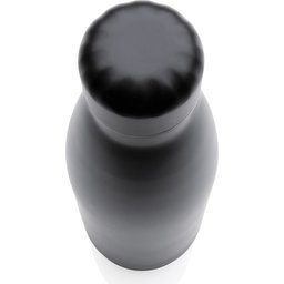 Unikleur vacuüm geïsoleerde roestvrijstalen fles-zwart bovenaanzicht