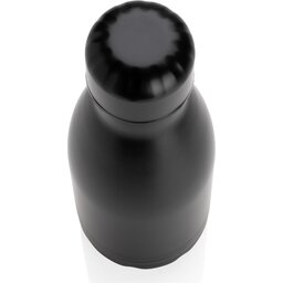 Unikleur vacuum roestvrijstalen fles 260ml-zwart bovenzijde
