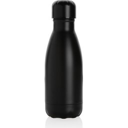 Unikleur vacuum roestvrijstalen fles 260ml-zwart recht