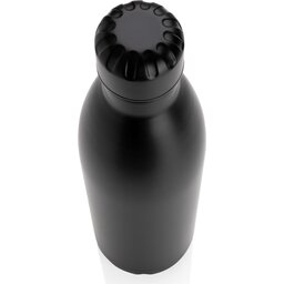 Unikleur vacuum roestvrijstalen fles 750ml-zwart bovenzijde