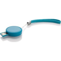 usb rond blauw