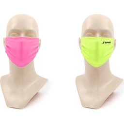 Wasbaar stoffen mondmasker met bedrukking naar keuze 3
