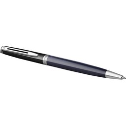 Waterman Hemisphere balpen met kleurblokken en palladium afwerking (blauwe inkt) - Blauw : Zwart - 2