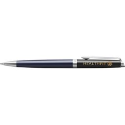 Waterman Hemisphere balpen met kleurblokken en palladium afwerking (blauwe inkt) - Blauw : Zwart - 4