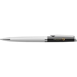 Waterman Hemisphere balpen met kleurblokken en palladium afwerking (blauwe inkt) - Wit : Zwart- 5