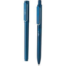 X6 pen set-blauw gepersonaliseerd