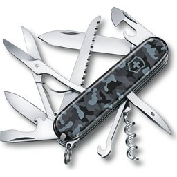 Zakmes Victorinox Huntsman tranpsarant zwart