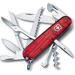 Zakmes Victorinox Huntsman transparant rood