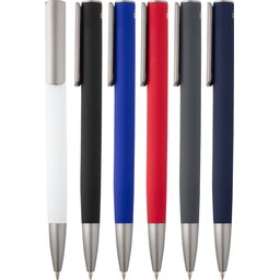 Ziggur balpen van aluminium (blauwe inkt)