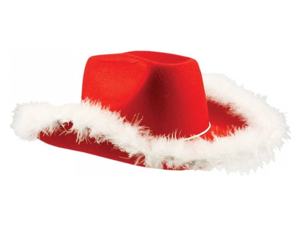 christmas cowboy hat