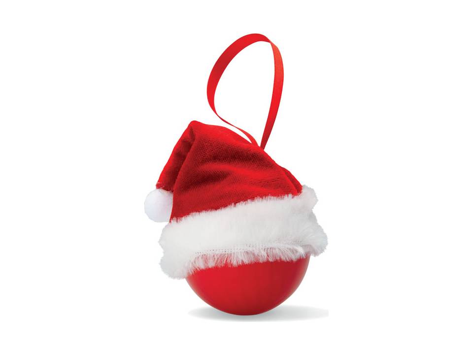 Boule De Pere Noel Boule De Noel Avec Bonnet De Pere Noel Pasco Promotions