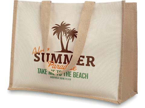 Sac shopping en jute et toile