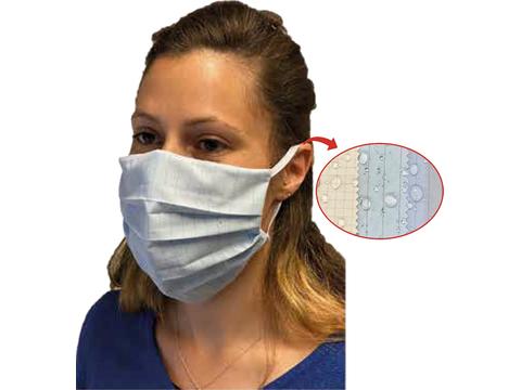 Professioneel textiel mondmasker 2 lagen + opening voor filter