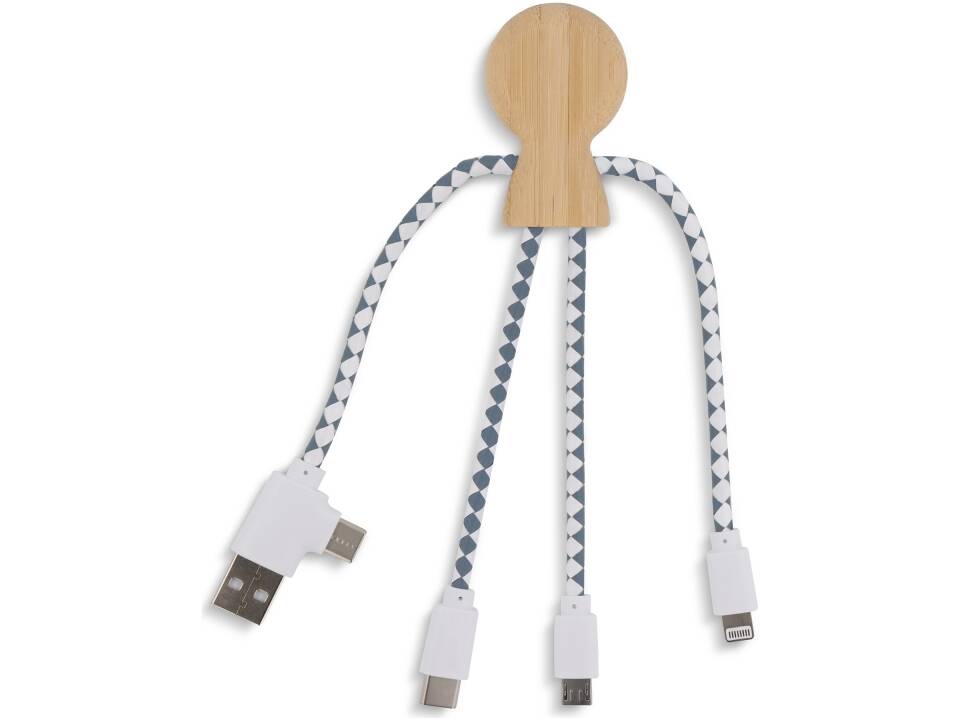 Xoopar Mr. Bio Bamboo Charging Cable 3