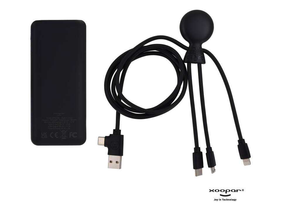 3199 | Xoopar Mr. Bio Powerbank and cable pack 7.000mAh 4