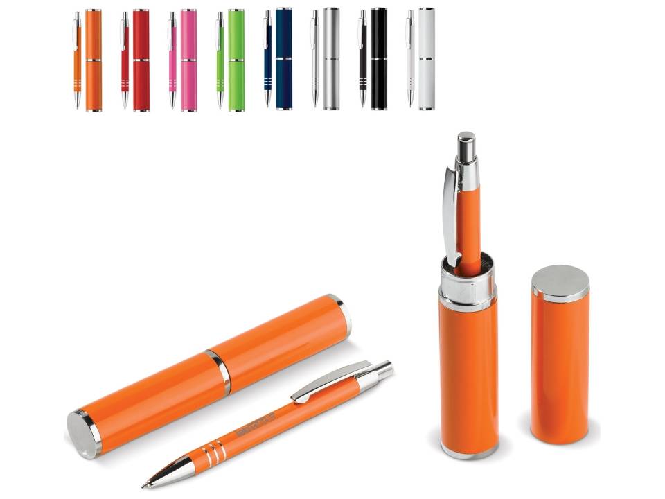 Stylo bille dans tube métal 14