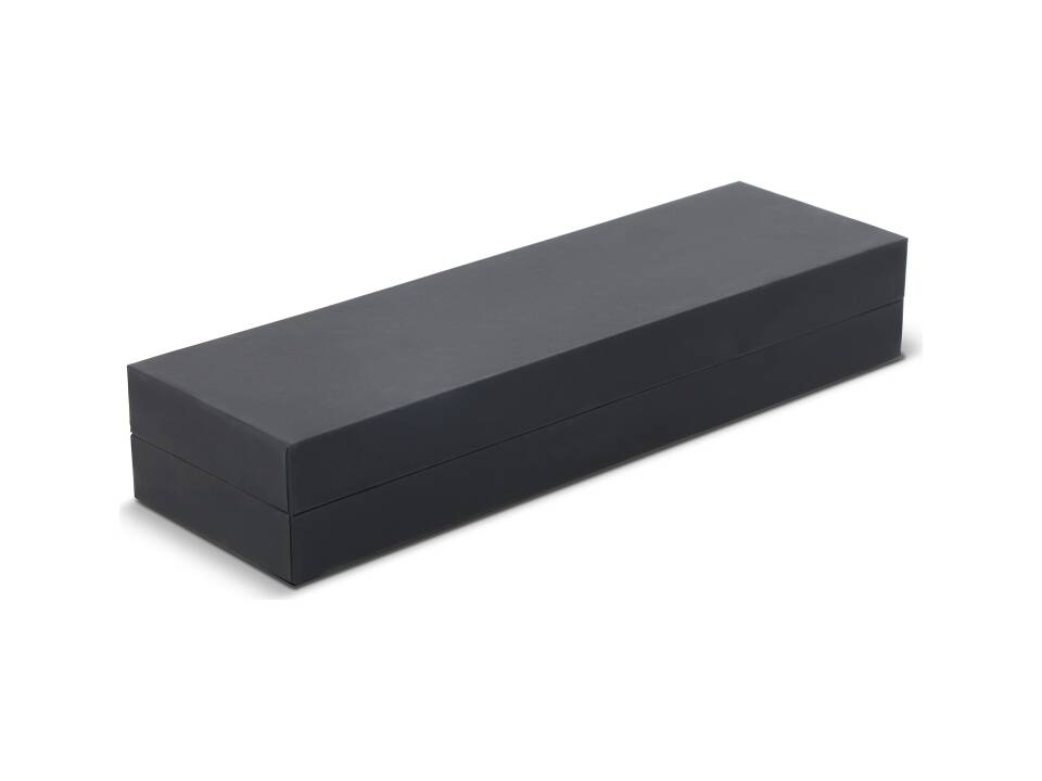 Ensemble stylo à bille et roller en métal bois de noyer dans une boîte cadeau 3