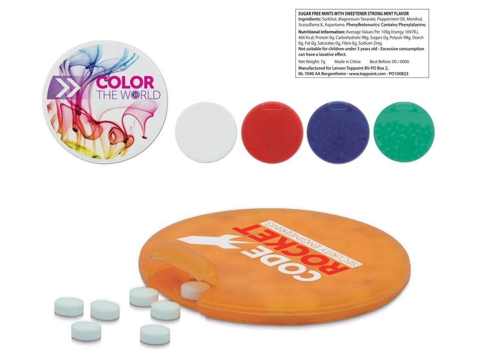 Distributeur bonbons menthe 4