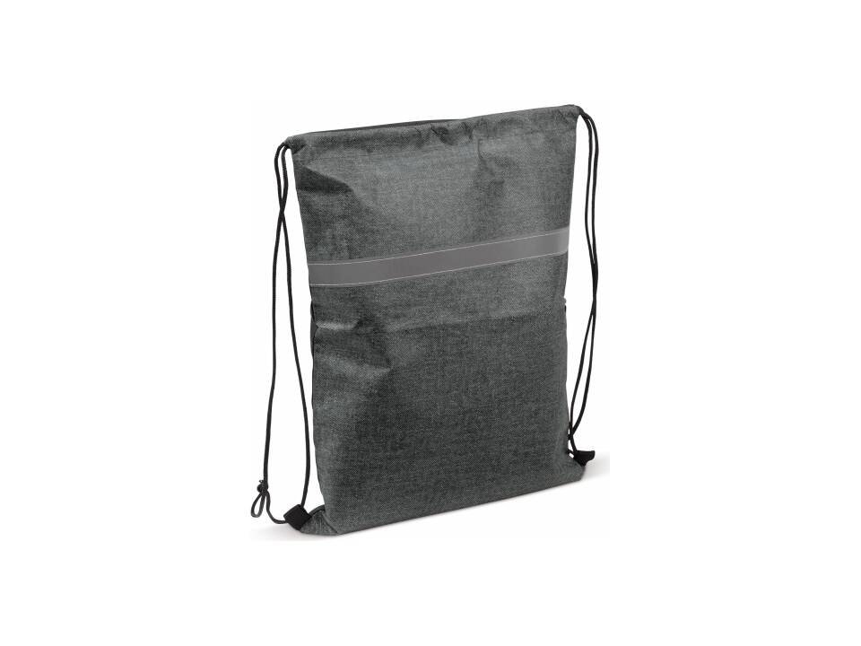 Sac à dos cordelettes avec bande réfléchissante 2