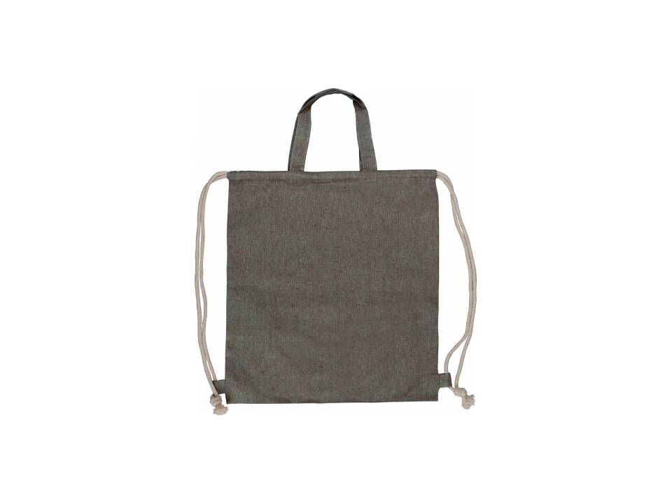 Sac cordelettes  en coton recyclé 38x42cm 2