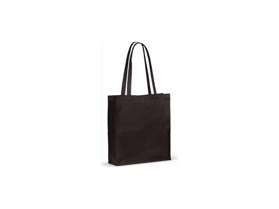 Sac en coton recyclé avec soufflet 140g/m² 38x10x42cm 2