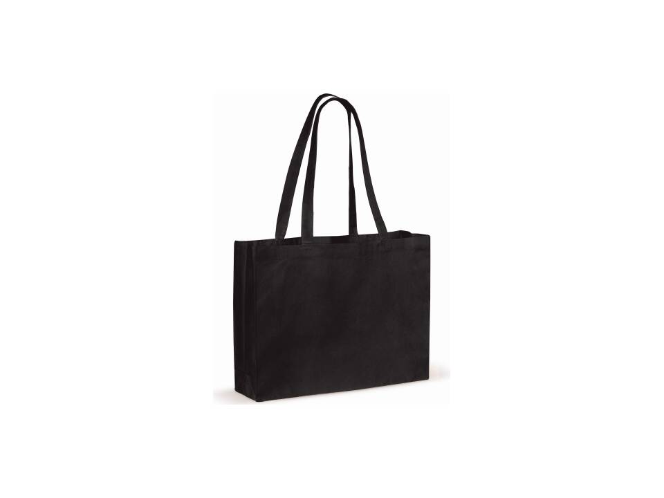 Recycled cotton bag with gusset 140g/m² 49x14x37cm 2