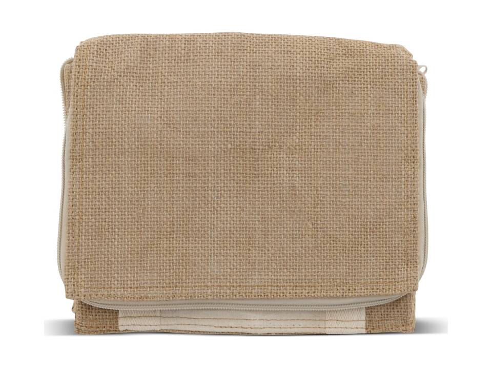 Sac isotherme Jute/coton 22x18x18cm 1