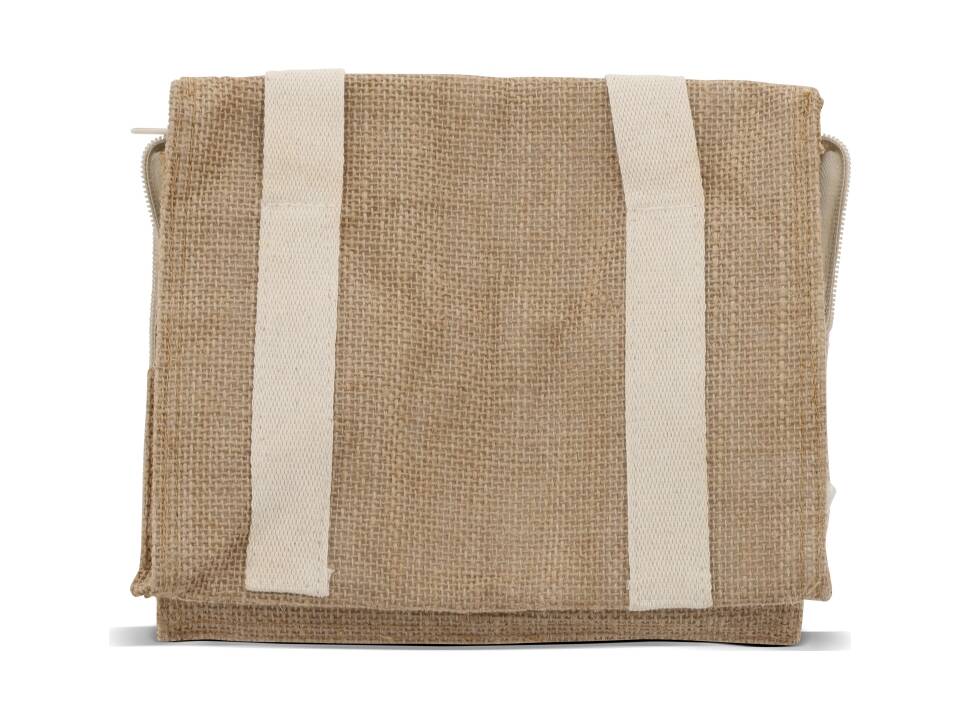 Sac isotherme Jute/coton 22x18x18cm 3