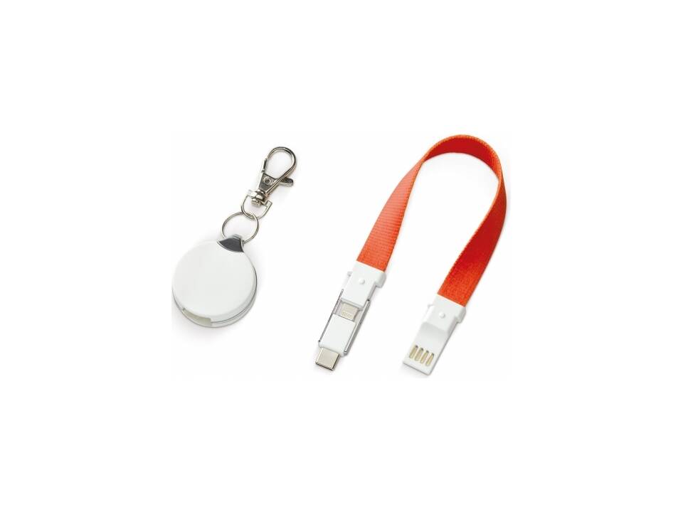 Porte-clé avec câble de recharge 3-en-1 4
