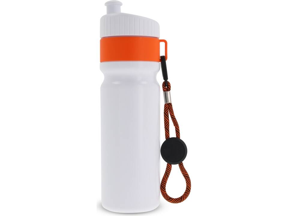 Bouteille de sport avec bord et cordon 750ml 27