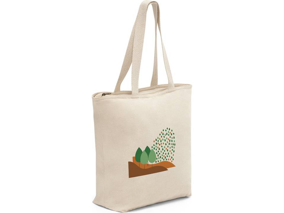 Sac 100% coton avec fermeture éclair Hackney 2