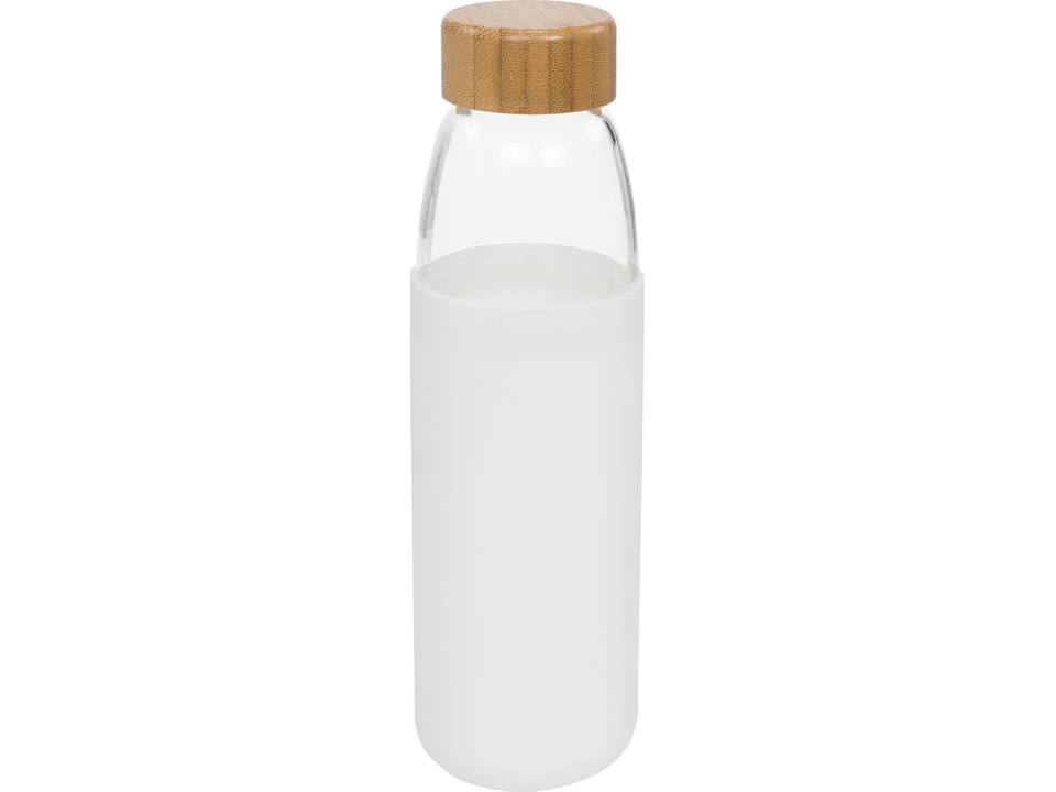 Bouteille sport en verre de 540 ml avec couvercle en bois Kai 7