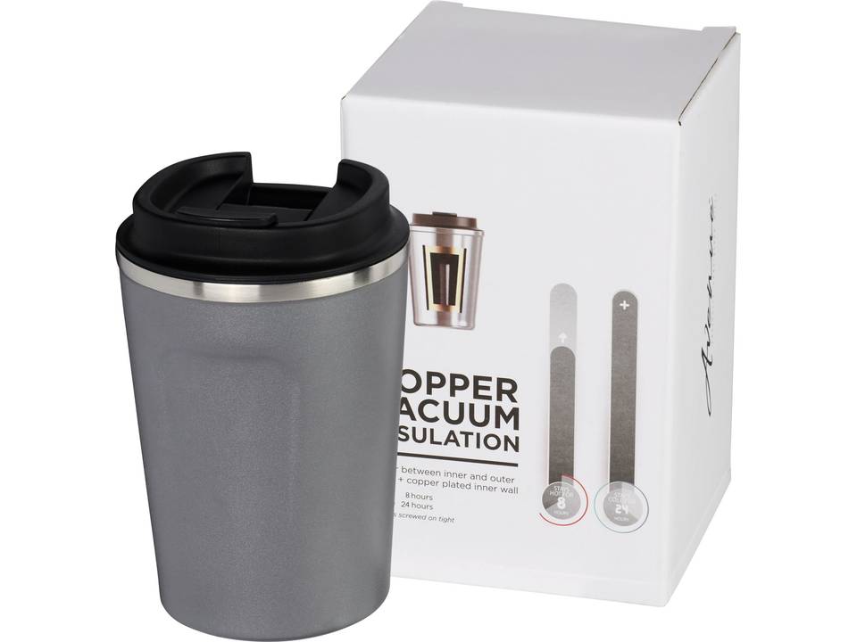 Gobelet avec isolation par le vide et couche de cuivre sous vide 360 ml étanche Thor 8