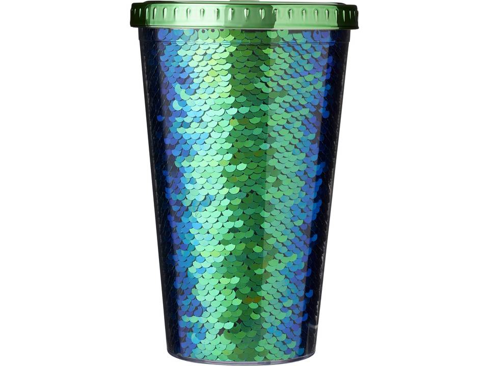 Gobelet à paillettes en acrylique 470 ml Festus 4