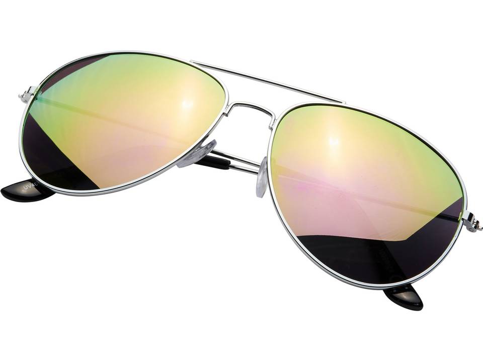 Lunettes de soleil Aviator avec verres réfléchissants colorés 4