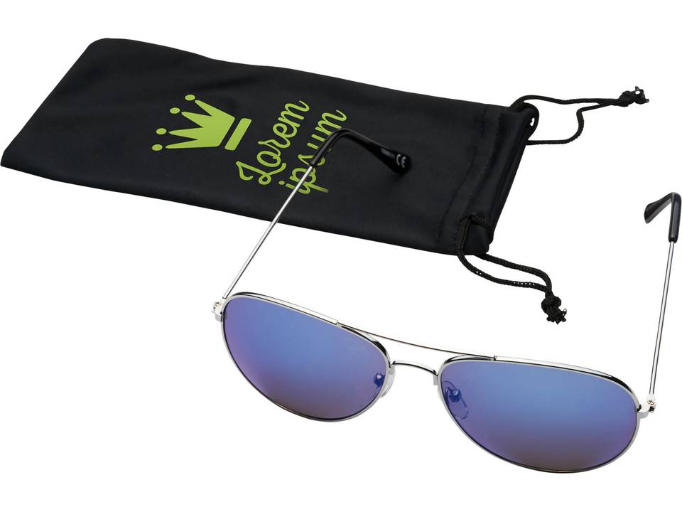 Lunettes de soleil Aviator avec verres réfléchissants colorés 7