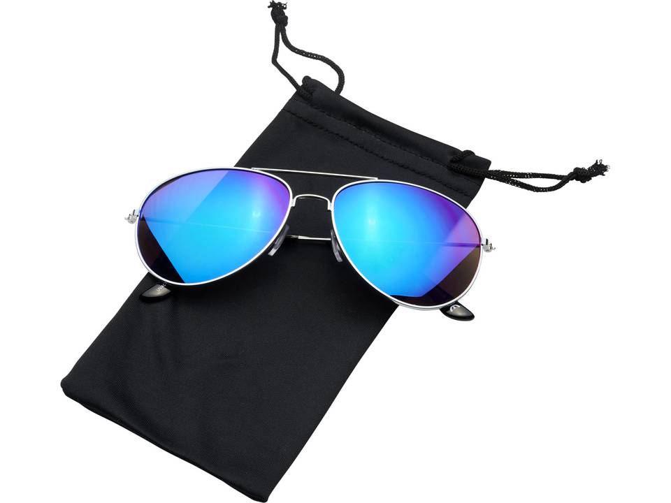 Lunettes de soleil Aviator avec verres réfléchissants colorés 13