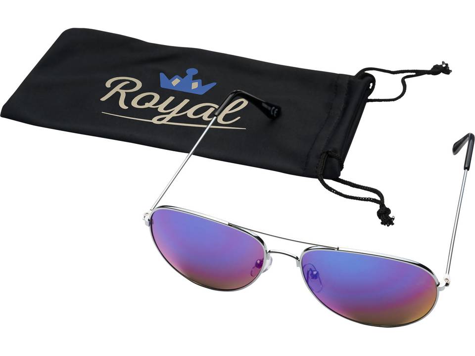 Lunettes de soleil Aviator avec verres réfléchissants colorés 11