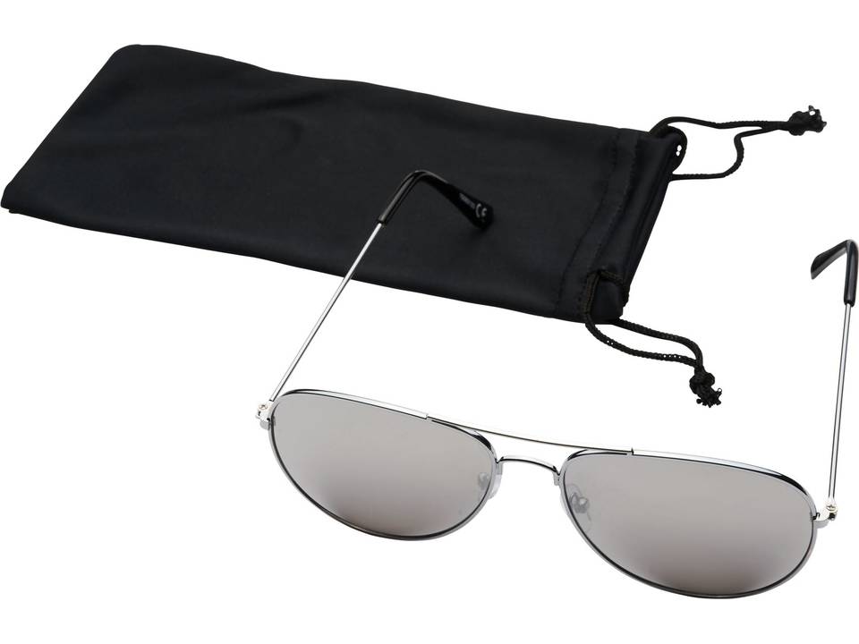 Lunettes de soleil Aviator avec verres réfléchissants colorés 14