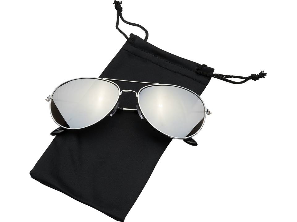 Lunettes de soleil Aviator avec verres réfléchissants colorés 17