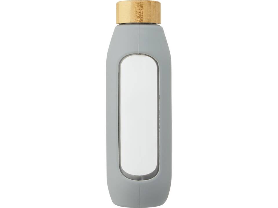 Bouteille Tidan de 600 ml en verre borosilicate avec grip en silicone 22