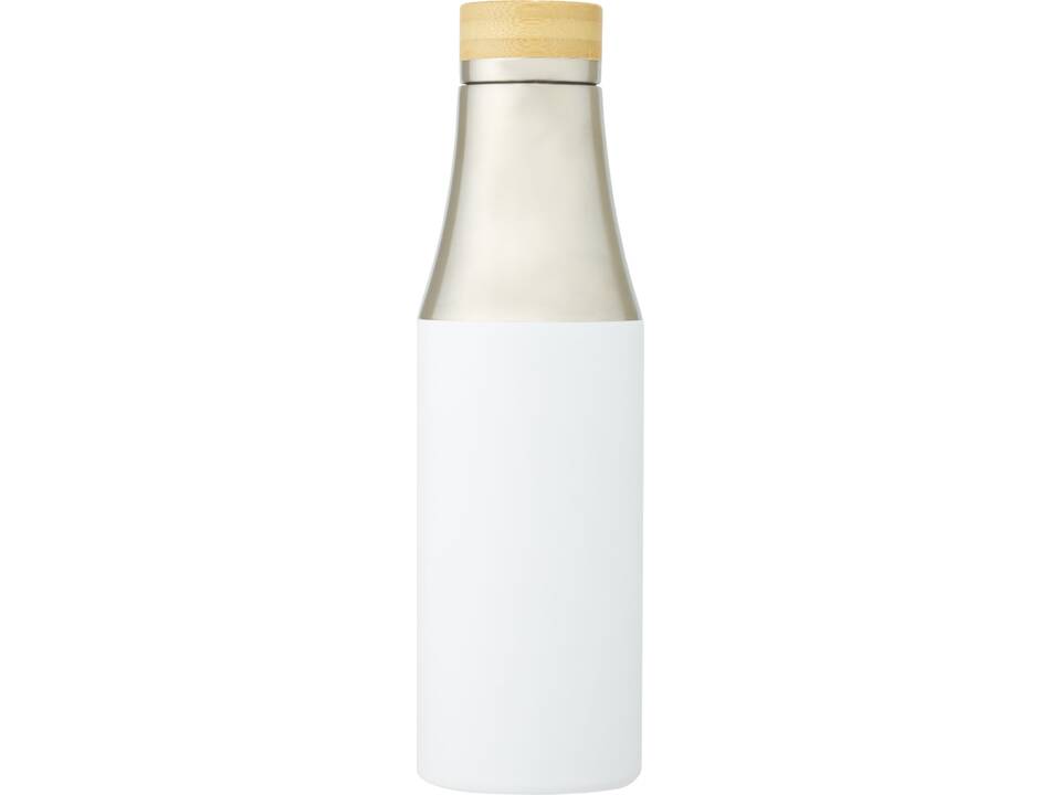 Bouteille Hulan de 540 ml en acier inoxydable avec  cuivre et isolation par le vide avec couvercle en bambou 5